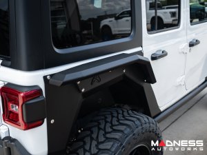 Jeep Wrangler JL Fender Flares - Fab Fours - Rear - Fender Liner For Base System - 4 Door